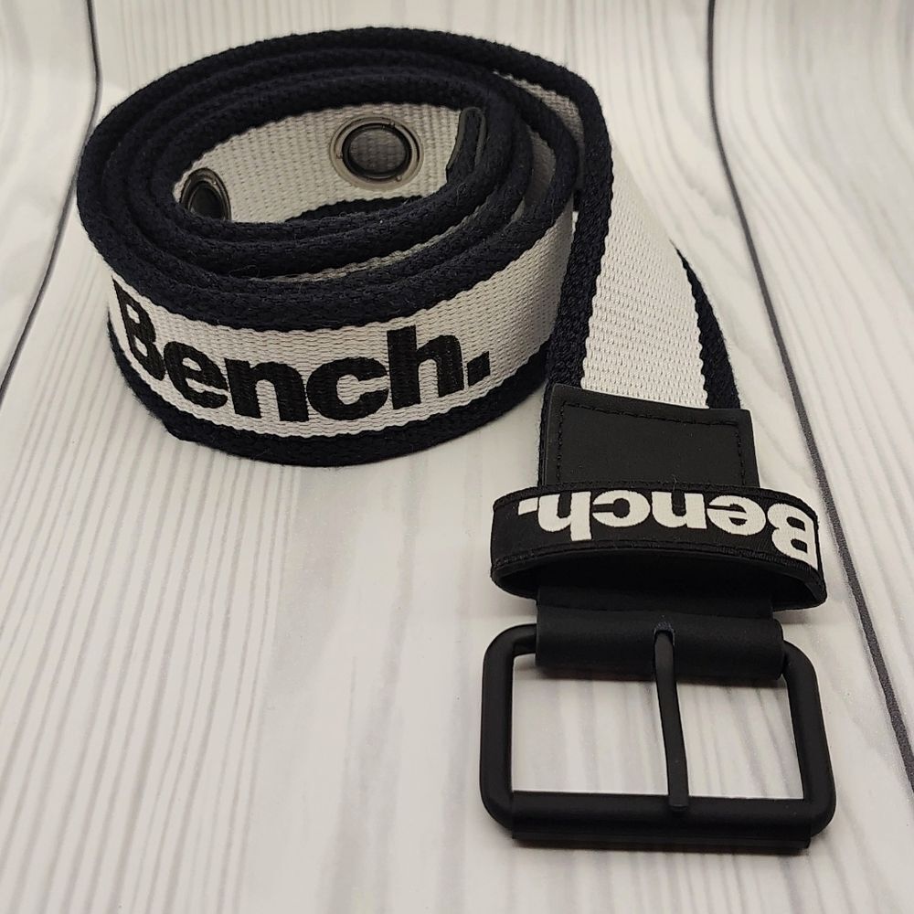Bench Black & White Men's Belt Uniusex Womens o/s